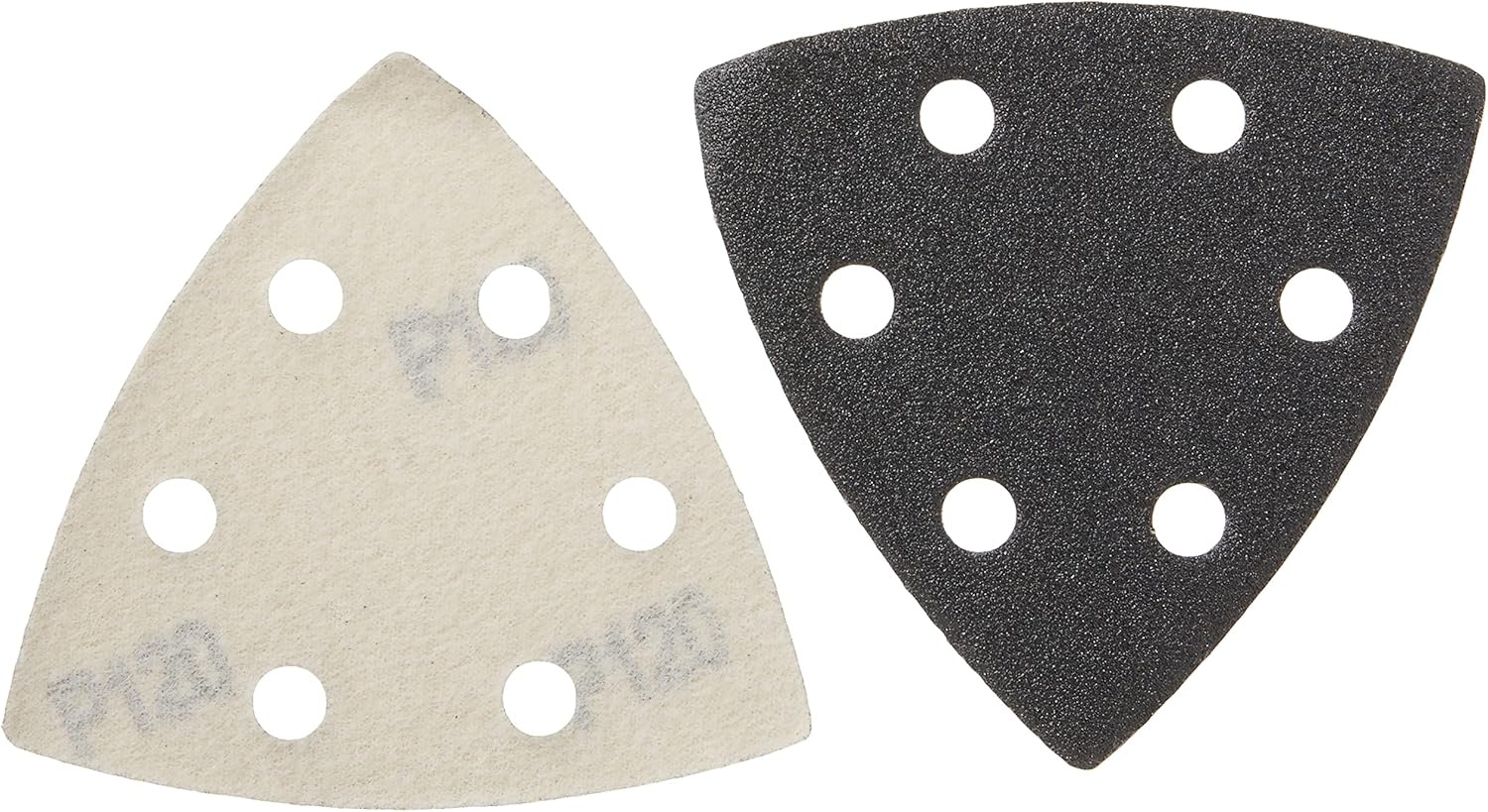 image:imageDEWALT DWASPTRI12 Hook and Loop Triangle 120 Grit Sandpaper 12Pack Black120G 12Pack