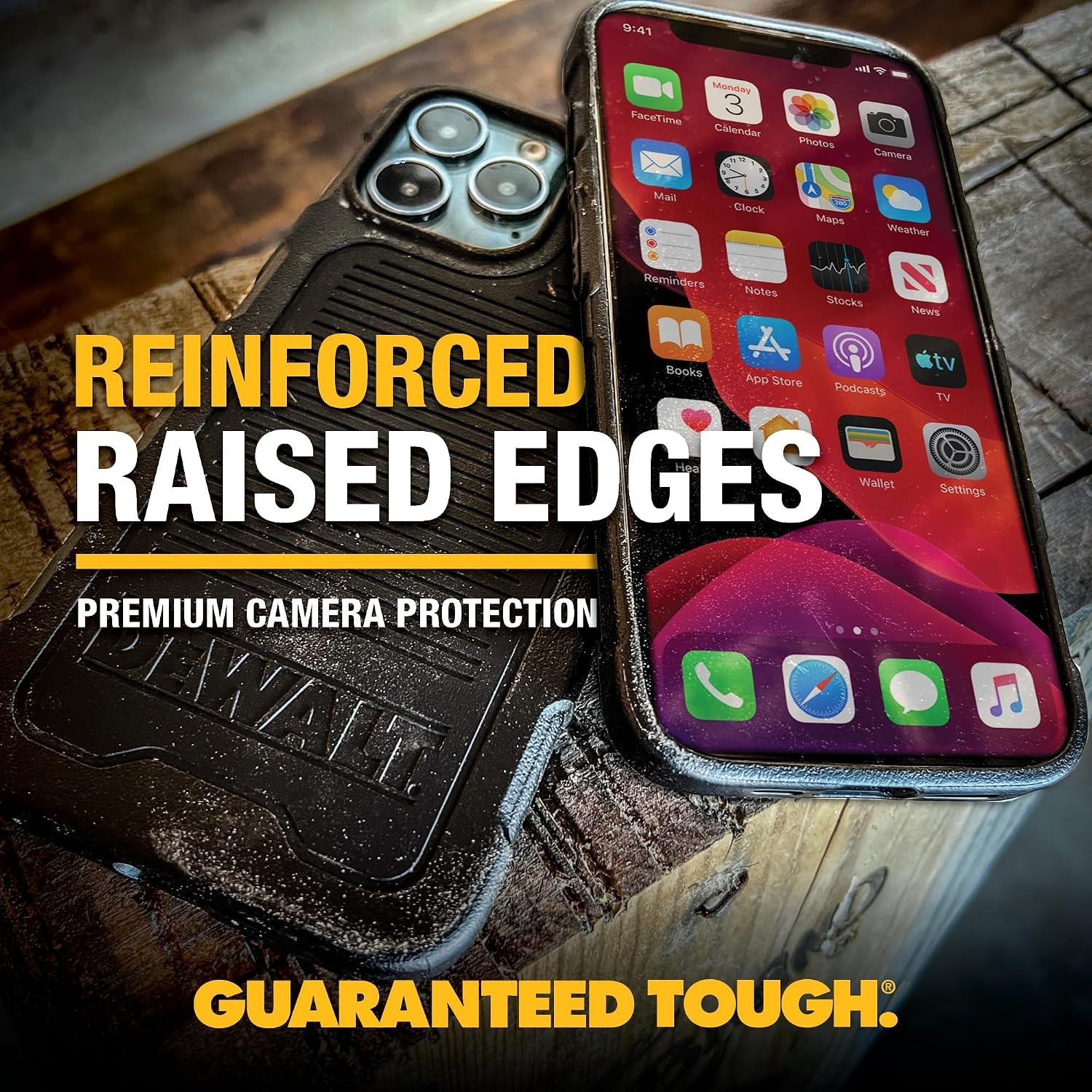 image:imageDEWALT Heavy Duty Strong Magnetic for iPhone 14 Pro Case Fits MagSafe Drop Resistant Impact Protective Back Cover Shockproof Slim Fit for iPhone 14 Pro Phone Case Matte BlackiPhone 14 Pro Max