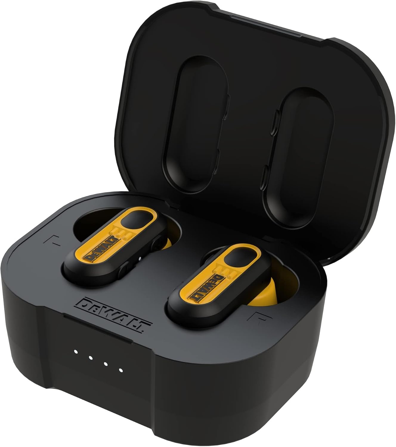 image:imageDEWALT Heavy Duty True Wireless Ear Buds Bluetooth Headphones with Type C Charging Case Included Over 37 Hours of Battery Life Easy Setup for iPhone Perfect for Jobsite Outdoor Work YellowYellow