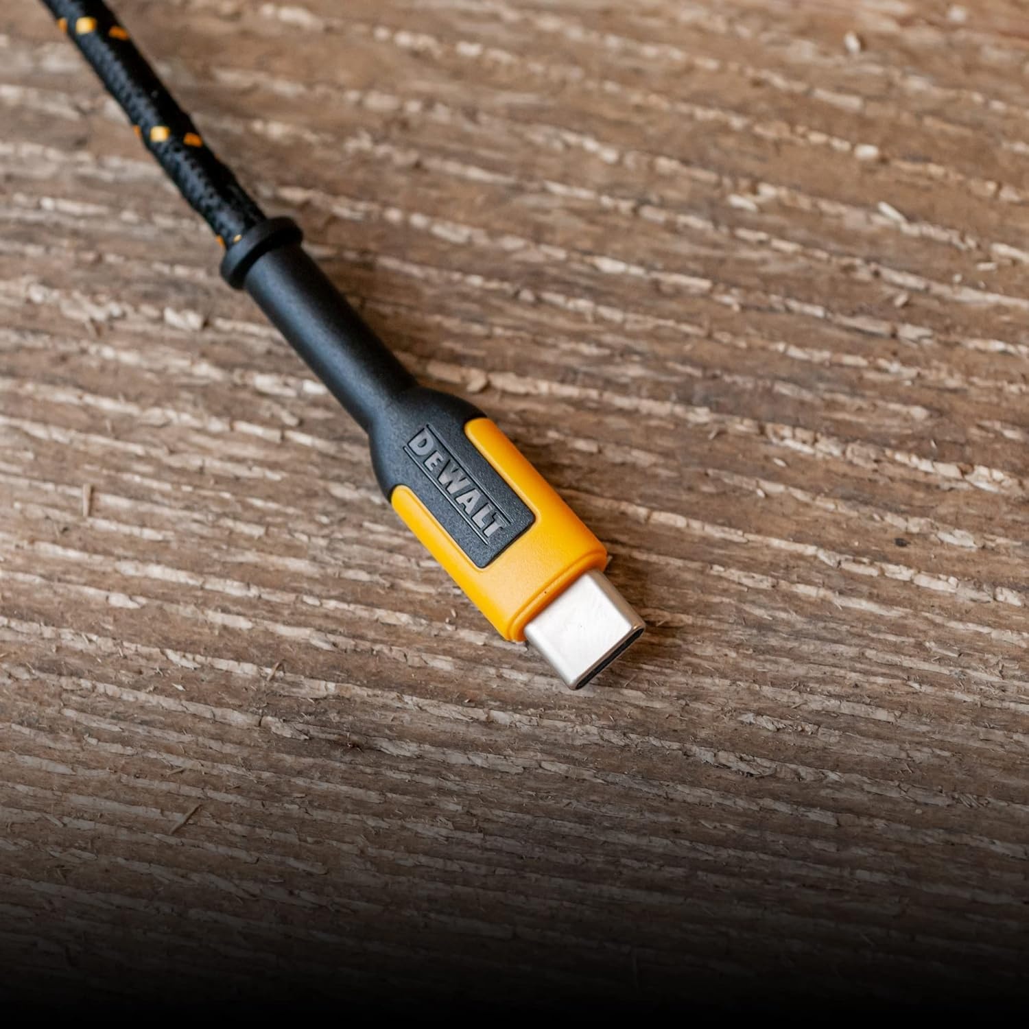 image:imageDEWALT Heavy Duty USB to USB C Cable Jobsite Type C Cable High Speed USBA to TypeC Fast Charge USBC Fast Charging Cord for iPhone 171615 Pro Max MacBook iPad Samsung Galaxy 6ft USB20 BlackYellowBlack