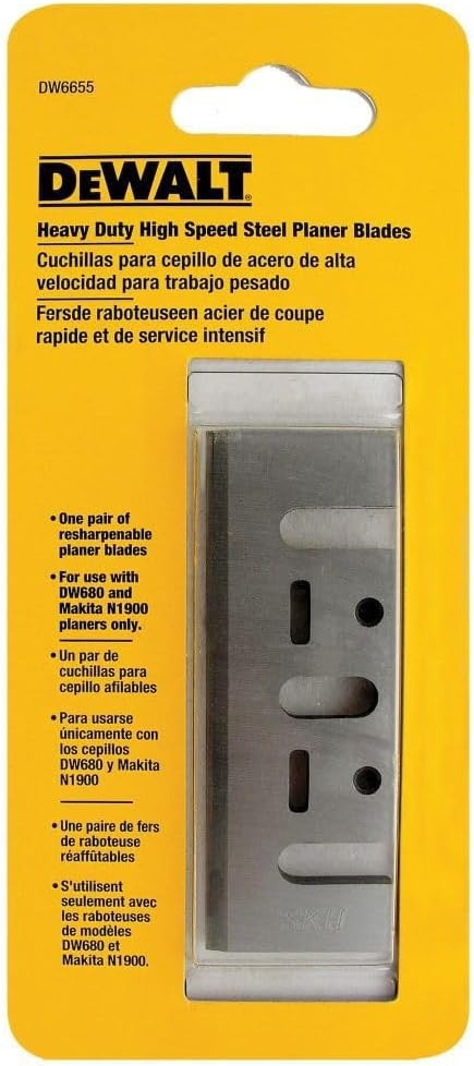 image:imageDEWALT Planer Blades High Speed Steel DW6655
