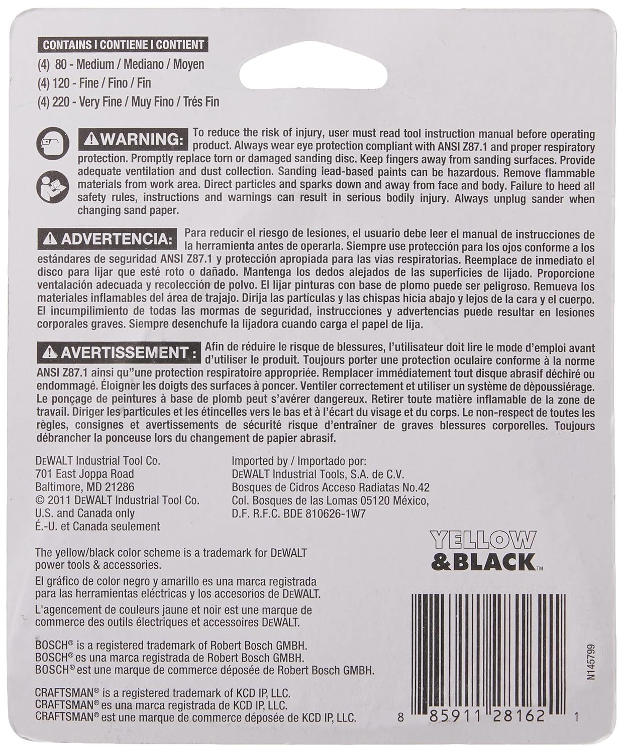 image:imageDEWALT Sandpaper Assortment Hook and Loop Triangle 12Pack DWASPTRI120Pack