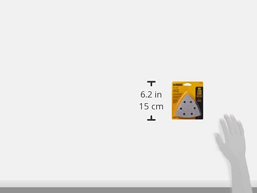 image:imageDEWALT Sandpaper Assortment Hook and Loop Triangle 12Pack DWASPTRI120Pack