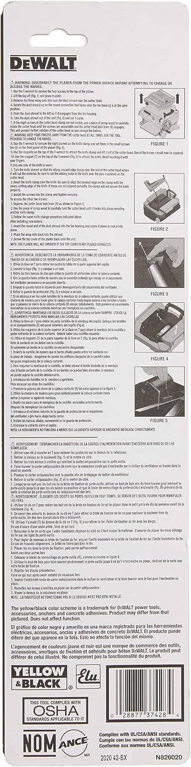 image:imageDW7352 Replaceable Knives For DW735 13 Planer