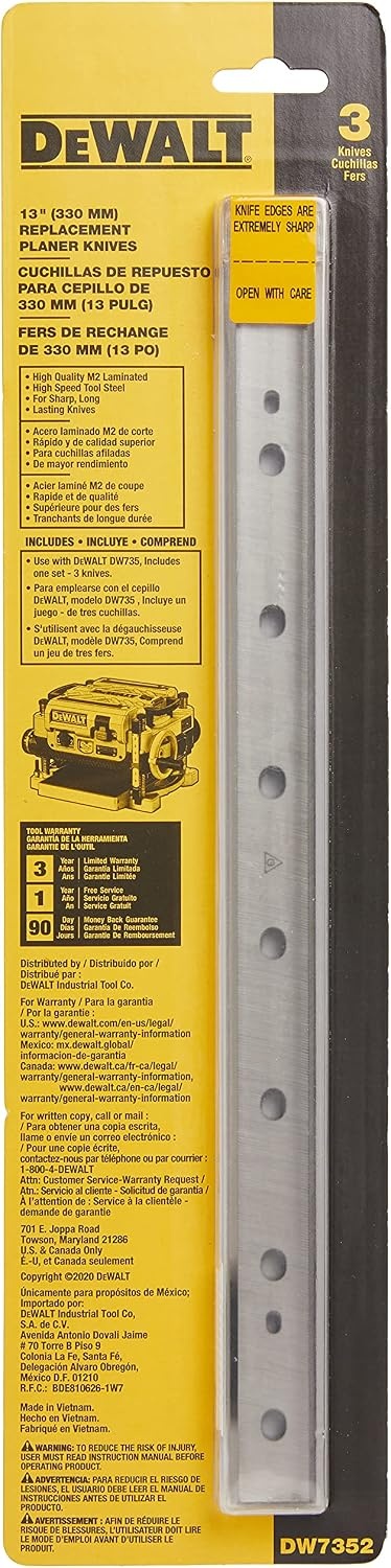image:imageDW7352 Replaceable Knives For DW735 13 Planer