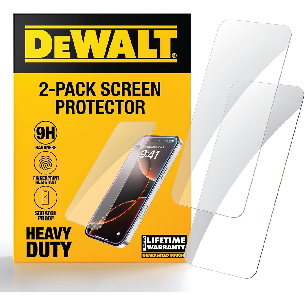 image:imageDEWALT Glass Screen Protector for iPhone 13 Pro Max14 Plus Apple Compatible Tempered Glass Screen Protector Easy Install Screen Protection for iPhone 13 Pro Max14 Plus Applicator Included iPhone 14 Pro Max