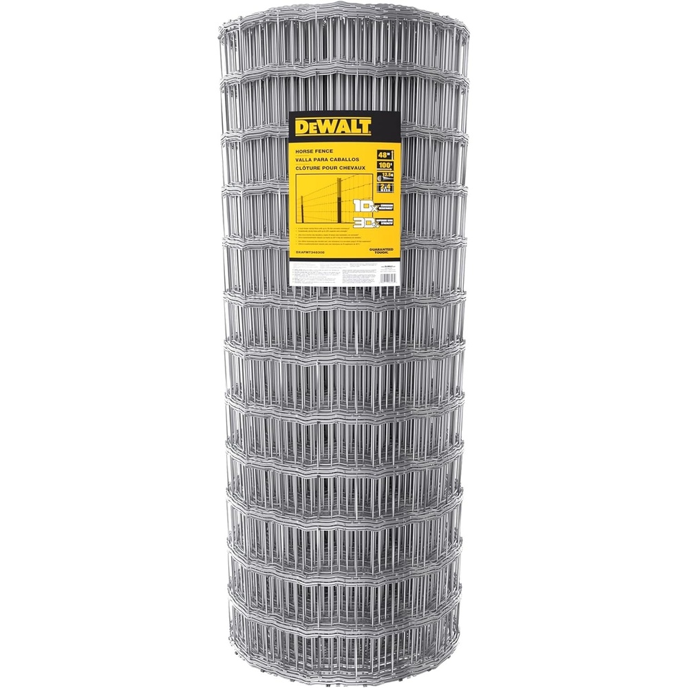 image:imageDeWALT  Horse Fence  48 in x 100 ft 125Gauge Galvanized Steel  for Horse Enclosures  Pasture Fencing  Farm and Property Protection48 in x 100 ft