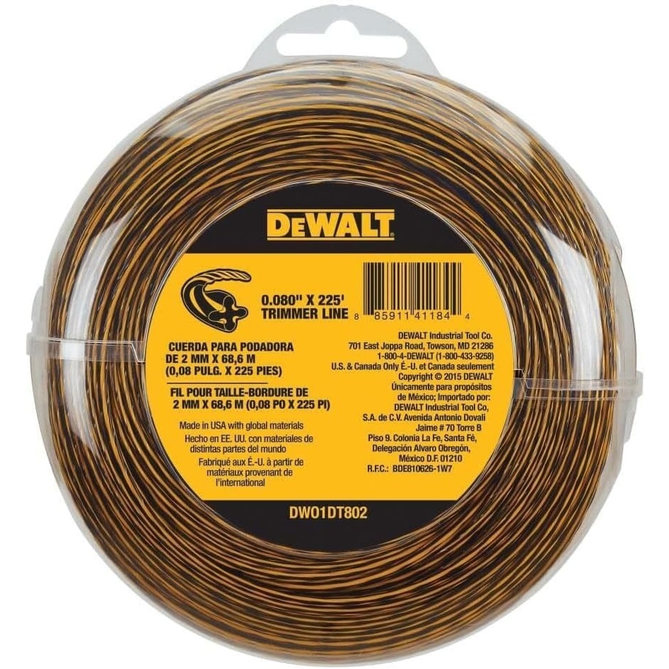image:imageDewalt Trimmer LINE 080X225FT DWO1DT802225Feet by 0080Inch Pack of 6