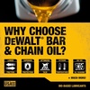 DEWALT – Biodegradable Bar & Chain Oil – Green, Eco-Friendly, Non-Toxic Professional Bar & Chainsaw Lubricant – Ultraclean All-Season Oil for Gas, Electric Saw, and Pole Saw, 32 oz (Case of 12)(16 oz (Case of 24))