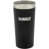 DEWALT 20 Ounce Stainless Steel Vacuum Insulated Tumbler, Black | 18/8 Stainless Steel Construction, Dual‑Wall Vacuum Insulation For Hot and Cold Drinks, Clear BPA‑Free Flip‑Top Lid(20 Ounces)
