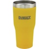 DEWALT 30 Ounce Stainless Steel Vacuum Insulated Tumbler, Yellow | 18/8 Stainless Steel Construction, Dual‑Wall Vacuum Insulation For Hot and Cold Drinks, Clear BPA‑Free Flip‑Top Lid(30 Ounces)