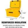 DEWALT 65 Qt Hard Sided Thick Wall Insulated Portable Ice Chest-Cooler(Solid)