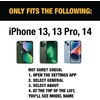 DEWALT Glass Screen Protector for iPhone 13 Pro Max/14 Plus — Apple Compatible Tempered Glass Screen Protector — Easy Install Screen Protection for iPhone 13 Pro Max/14 Plus — Applicator Included —(iPhone 13/13 Pro/14)