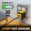 DEWALT Heavy Duty 49.5W Dual USB & USB C Charger Block (Cable Not Included), USBC Power Adapter, 2 Port Compact Foldable Fast Wall Charger for iPhone 17/16/15/14 Galaxy Pixel 4/3 iPad – Black & Yellow(Yellow)