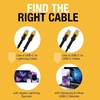 DEWALT Heavy Duty 49.5W Dual USB & USB C Charger Block (Cable Not Included), USBC Power Adapter, 2 Port Compact Foldable Fast Wall Charger for iPhone 17/16/15/14 Galaxy Pixel 4/3 iPad – Black & Yellow(Black  Yellow)