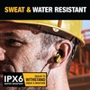 DEWALT Heavy Duty Bluetooth Neckband Headphones, Wireless Around The Neck Earbuds w/ 30H Runtime + Noise Isolation, Secure Magnetic Wireless Earbuds, Jobsite Pro Built-in Mic Bluetooth Headsets(Yellow)