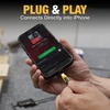DEWALT Heavy Duty Earphones for Lightning, Compatible w/Apple iPhone Headphones Wired, Jobsite Water-Resistant for iPhone Headphones Wired Lightning, Corded Earphones for iPhones 14 and Older