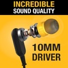 DEWALT Heavy Duty Neckband Bluetooth Earbuds, Wireless Bluetooth 5.2 Headphones w/Microphone, Lightweight Comfort, IP56 Waterproof, Deep Bass Strong Beat, 20H Playtime, Jobsite Behind-Neck Earphones(Yellow-1)
