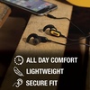 DEWALT Heavy Duty Wired Earphones with Microphone, Jobsite Earbuds Wired 3.5mm, Water-Resistant 3.5mm Earbuds with Mic, Connected Headphones for Outdoor Work(3.55mm Headphones)