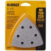 DEWALT Sandpaper Assortment, Hook and Loop Triangle, 12-Pack (DWASPTRI)(12-Pack)