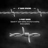 DeWALT – 2‑Point Barbed Wire Fence – 1320 Feet – 12.5 Gauge Galvanized Steel – for Livestock Containment | Ranch Fencing | Property Security(2-Point)