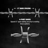 DeWALT – 4‑Point Barbed Wire Fence – 1320 Feet – 12.5 Gauge Galvanized Steel – for Ranch Fencing | Livestock Containment | Property Security