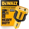 DEWALT Heavy Duty 4 Port USB C Car Charger Multiport, Fast 60W USB Cigarette Lighter Adapter, PD Type C Multi Car Phone Charger, Cell Phone Automobile Chargers Compatible iPhone 17/16/15 Samsung(2-Ports-USB A+Type C)