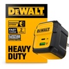 DEWALT Heavy Duty 49.5W Dual USB & USB C Charger Block (Cable Not Included), USBC Power Adapter, 2 Port Compact Foldable Fast Wall Charger for iPhone 17/16/15/14 Galaxy Pixel 4/3 iPad – Black & Yellow(Black)