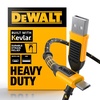 DEWALT Heavy Duty USB to Micro-USB Cable, Jobsite Micro USB Connector Cable, High Speed Charging Cord for Compatible Android Phones, Cameras, Legacy Devices, 10 ft (Black)(6 Foot)