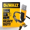 DEWALT Heavy Duty USB to USB C Cable, Jobsite Type C Cable, High Speed USBA to Type-C, Fast Charge USBC Fast Charging Cord for iPhone 17/16/15 Pro Max MacBook iPad Samsung Galaxy, 6ft (USB2.0, Black)(Yellow/Black)