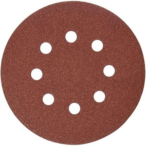 DEWALT DW4301 5-Inch 8 Hole 80 Grit Hook and Loop Random Orbit Sandpaper (5-Pack)