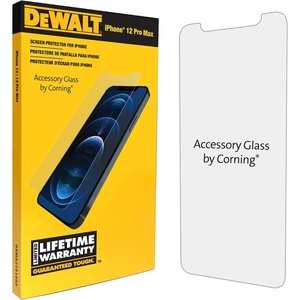 DEWALT Glass Screen Protector for iPhone 12/iPhone 12 Pro — Apple Compatible Tempered Glass Screen Protector — Screen Protection for iPhone 12/12 Pro(iPhone 12 Pro Max)