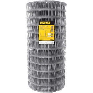DeWALT – 4 in. x 4 in. Mesh Welded Wire Fence – 48 in. x 330 ft. 12.5‑Gauge Galvanized Steel – for Sheep and Goat Enclosures | Pasture Fencing | Farm and Property Protection(48 in. x 330 ft.)