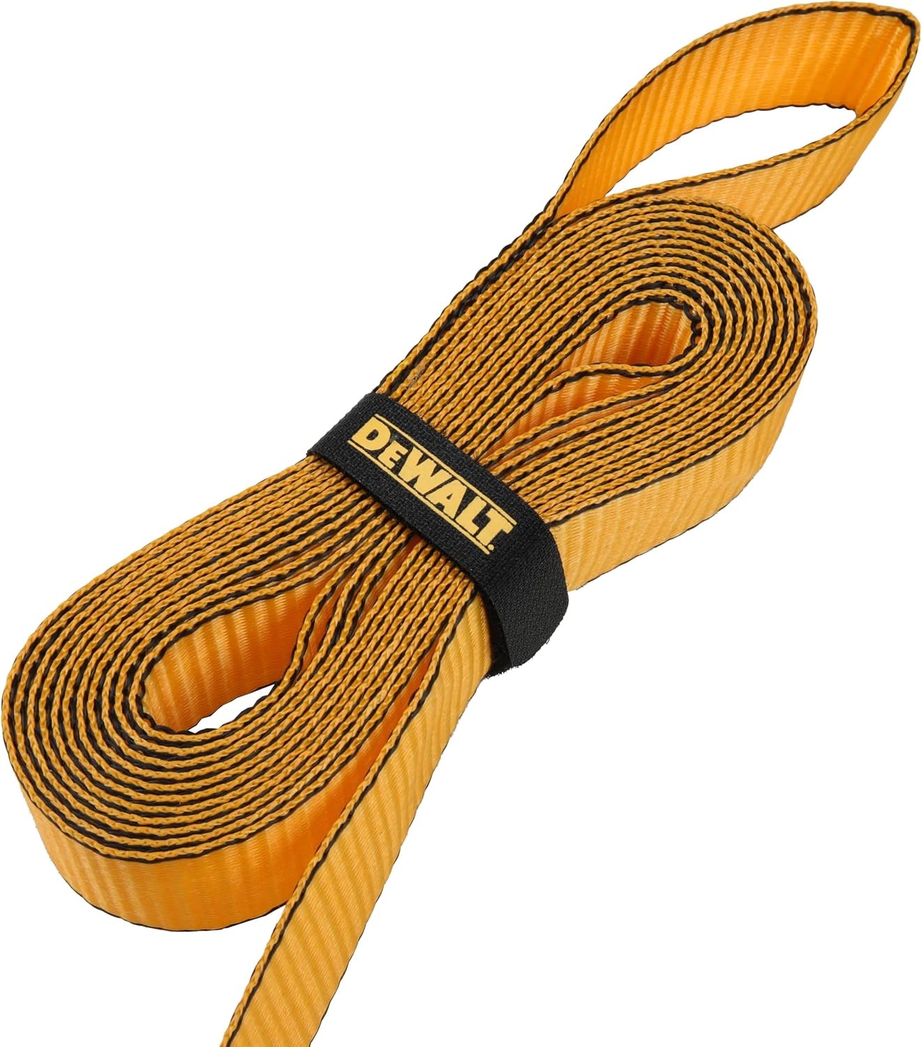 image:imageDEWALT 125142000 lbs MidDuty Cam Buckle TieDown Straps 2Pack HeavyGauge Steel Frame Armored Rubber Shroud PreThreaded WeatherResistant StrapsCoated SHooks For Midweight Cargo125 x 14