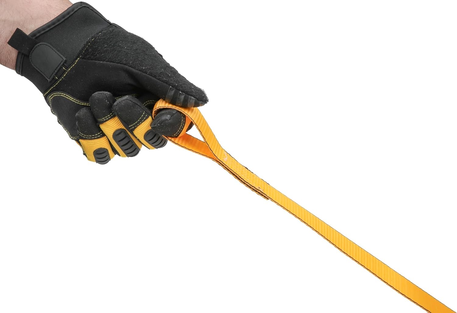 image:imageDEWALT 125142000 lbs MidDuty Cam Buckle TieDown Straps 2Pack HeavyGauge Steel Frame Armored Rubber Shroud PreThreaded WeatherResistant StrapsCoated SHooks For Midweight Cargo1 x 12