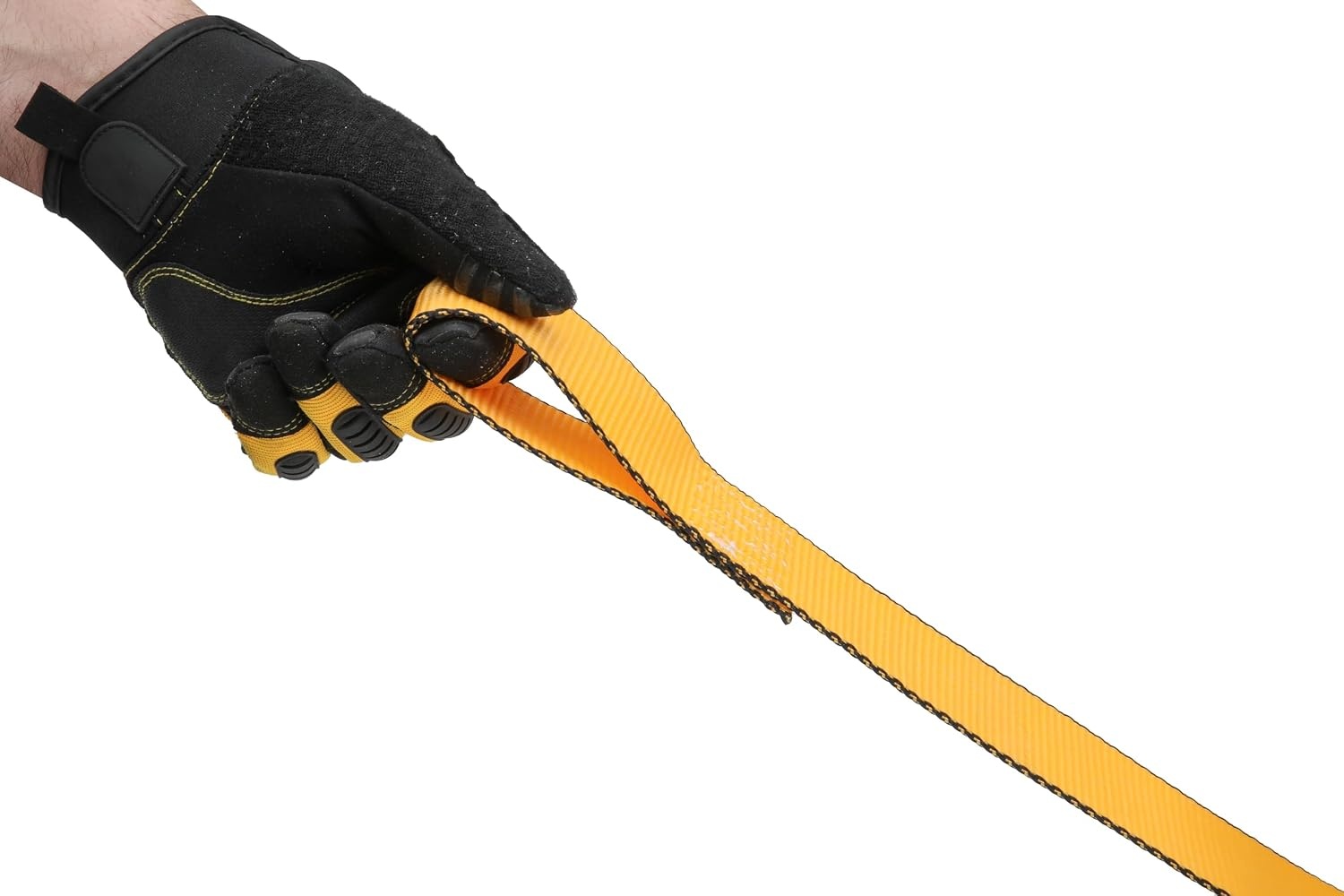 image:imageDEWALT 125142000 lbs MidDuty Cam Buckle TieDown Straps 2Pack HeavyGauge Steel Frame Armored Rubber Shroud PreThreaded WeatherResistant StrapsCoated SHooks For Midweight Cargo2 x 10