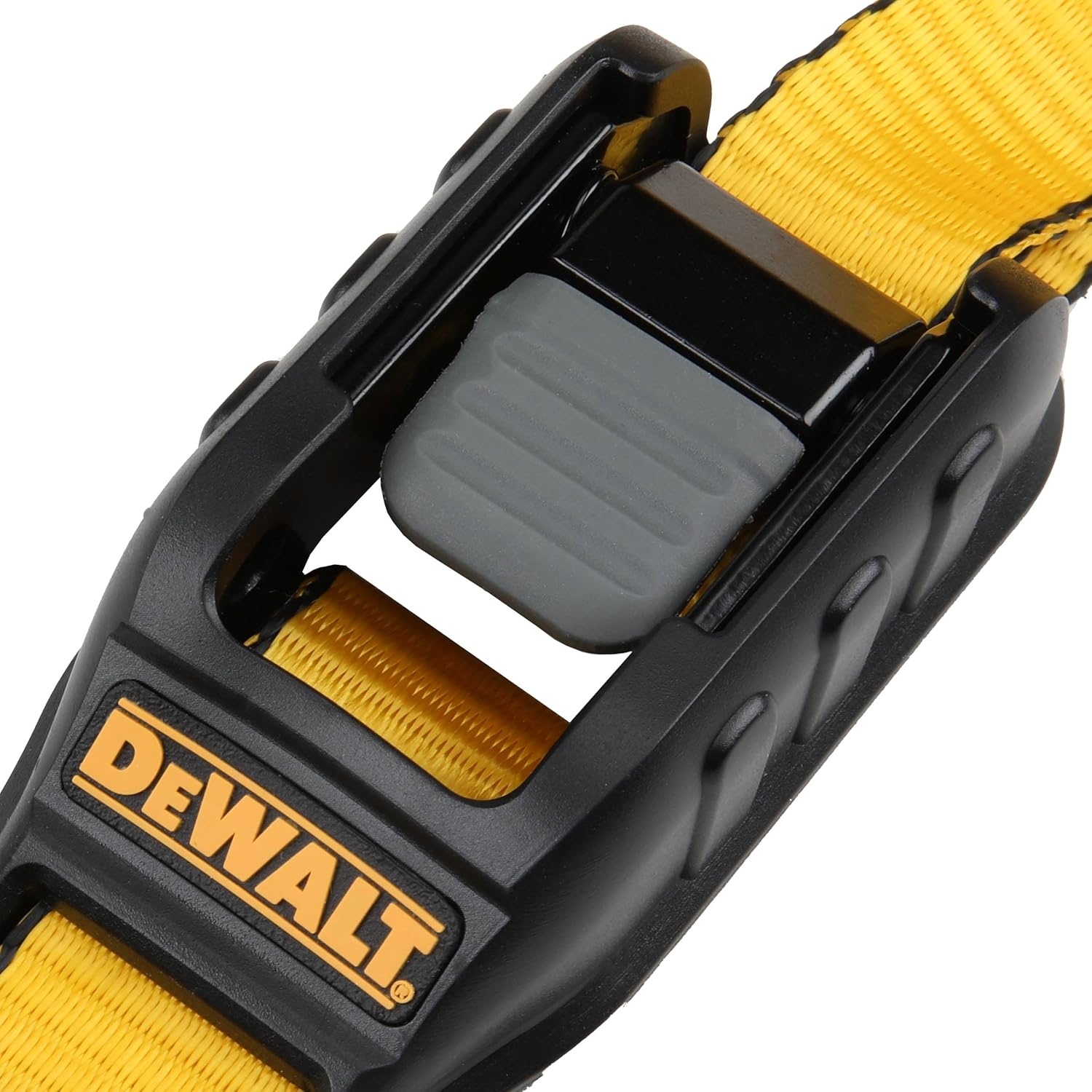 image:imageDEWALT 125142000 lbs MidDuty Cam Buckle TieDown Straps 2Pack HeavyGauge Steel Frame Armored Rubber Shroud PreThreaded WeatherResistant StrapsCoated SHooks For Midweight Cargo1 x 12