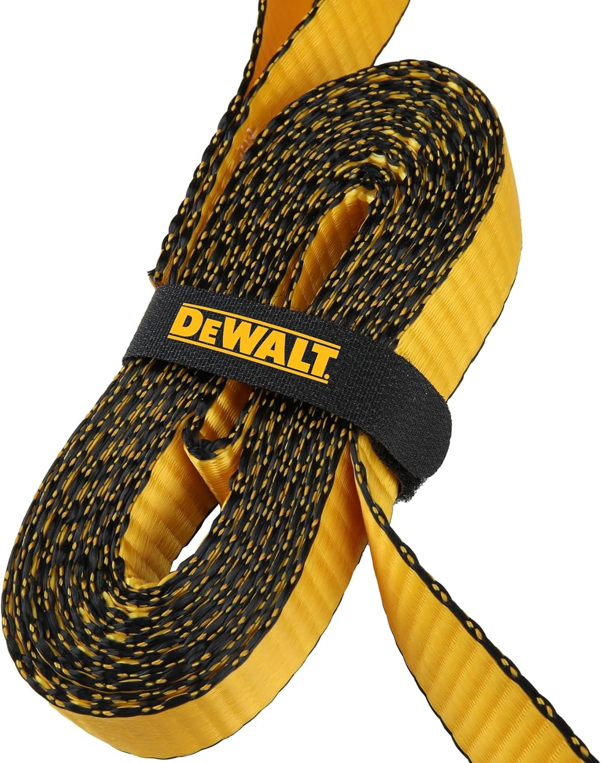 image:imageDEWALT 125142000 lbs MidDuty Cam Buckle TieDown Straps 2Pack HeavyGauge Steel Frame Armored Rubber Shroud PreThreaded WeatherResistant StrapsCoated SHooks For Midweight Cargo1 x 12