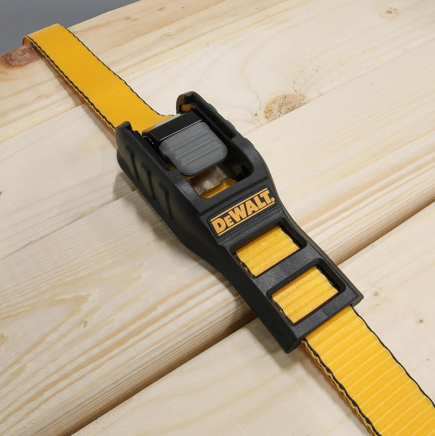 image:imageDEWALT 125142000 lbs MidDuty Cam Buckle TieDown Straps 2Pack HeavyGauge Steel Frame Armored Rubber Shroud PreThreaded WeatherResistant StrapsCoated SHooks For Midweight Cargo1 x 12