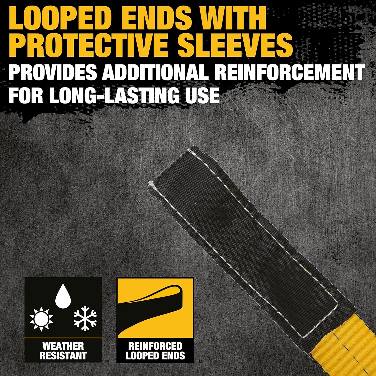 image:imageDEWALT 212 1Ply Type 3 Class 7 HeavyDuty Lifting Sling 2Pack 6400 lbs Basket 3200 lbs Vertical 2560 lbs Choker Capacity Meets WSTDA Standards for Lifting Rigging Construction2 Pack