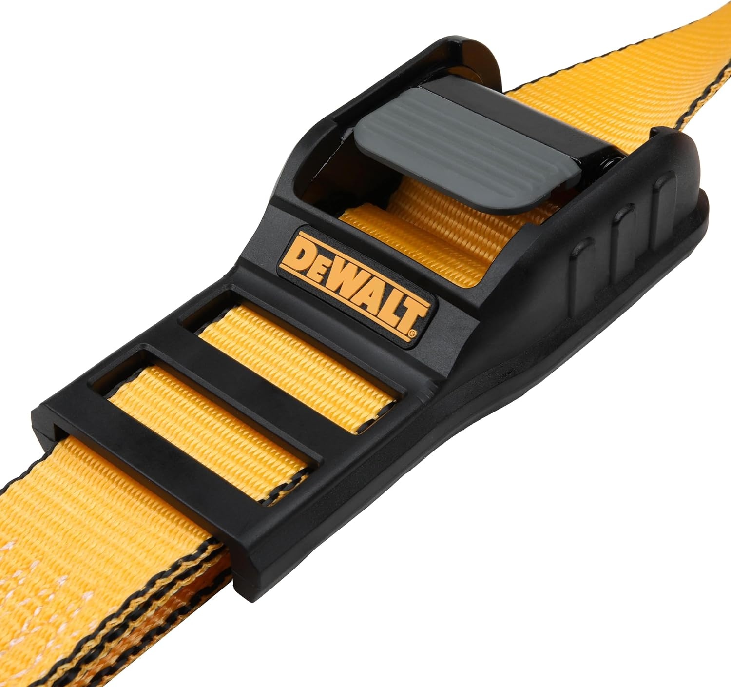 image:imageDEWALT 2163000 lbs MidDuty Lashing Straps 2Pack HeavyGauge Steel Frame Armored Rubber Cam Shroud Weather amp Wear Resistant Straps For Quick Bundling of Midweight Cargo2 x 16