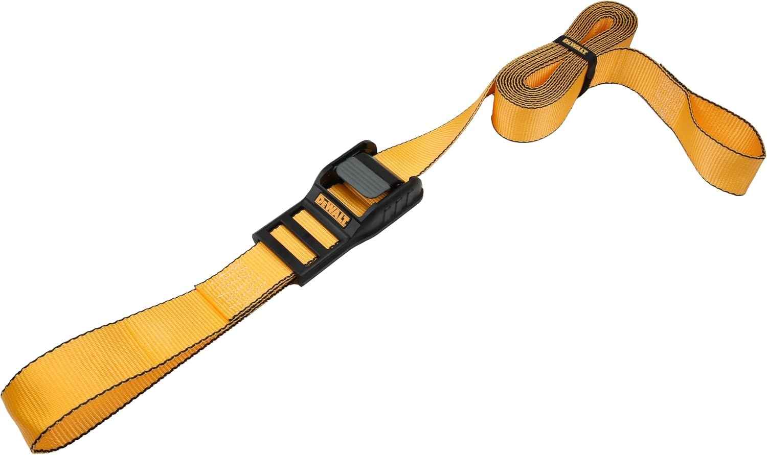 image:imageDEWALT 2163000 lbs MidDuty Lashing Straps 2Pack HeavyGauge Steel Frame Armored Rubber Cam Shroud Weather amp Wear Resistant Straps For Quick Bundling of Midweight Cargo2 x 16
