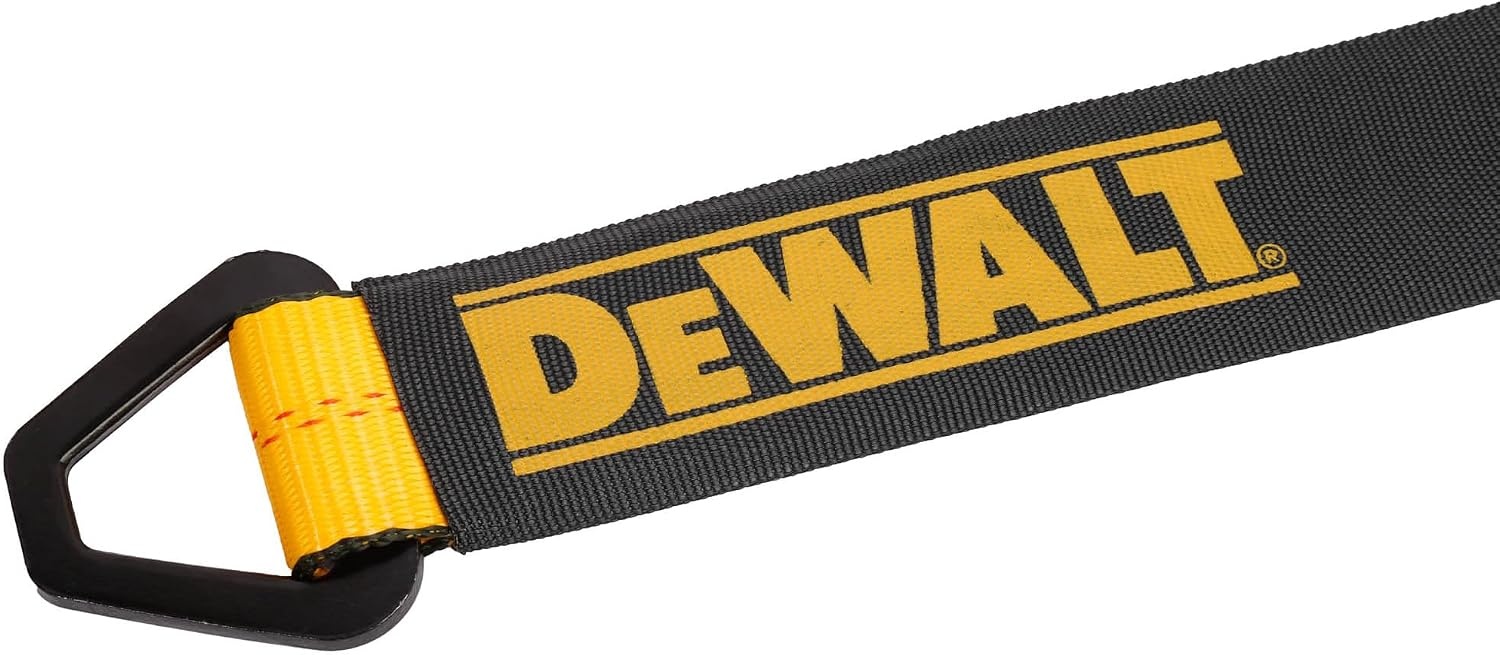 image:imageDEWALT 22410000 lbs HeavyDuty Axle TieDown Strap Wrap Around Vehicle AxleScratchFree Anchor Points For Ratchet Straps Protective SleevesCoated DRingsMeets DOT Standards2 x 24