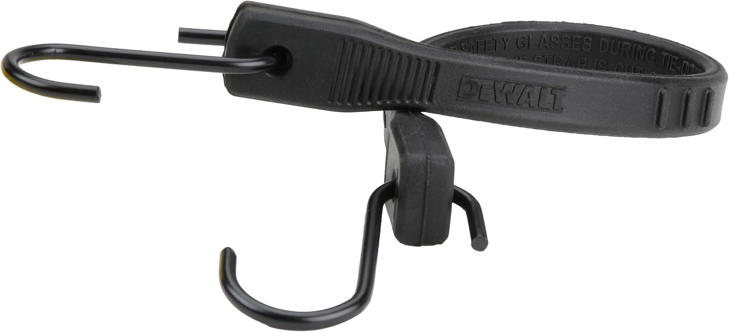 image:imageDEWALT 31 Natural Rubber Tarp Straps with Coated SHooks 40 Pack Flexible Rubber for Weather and Temp Resistance Coated SHooks Use for Temporary LightDuty JobsTarps amp Daily Hauls15