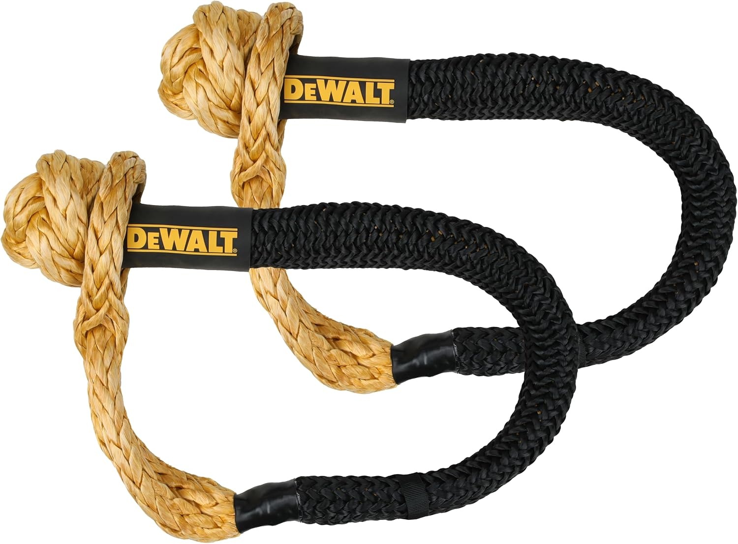 image:imageDEWALT 382432500 lbs HeavyDuty Kinetic Soft Shackle UHMWPE Diamond Knot with SelfTightening Loop Adaptive Design Fits Vehicle Anchor Points UltraStrong for Vehicle RecoveryKinetic Rope Soft Shackles Kit