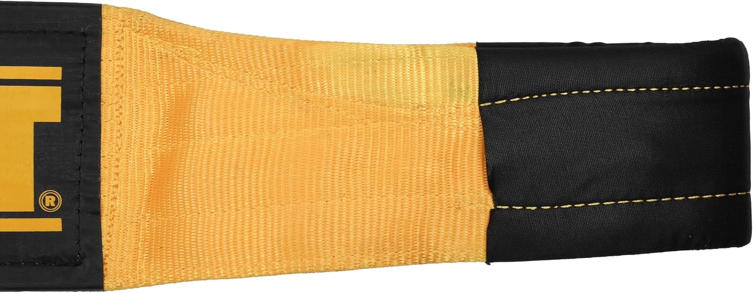 image:imageDEWALT 650150000 lbs Tow amp Recovery Strap with Reinforced Looped Ends 4Ply Weather amp WearResistant StrapOversized Wear Guards Recover SemisConstruction VehiclesMotorhomes From Tough Terrain8 x 30