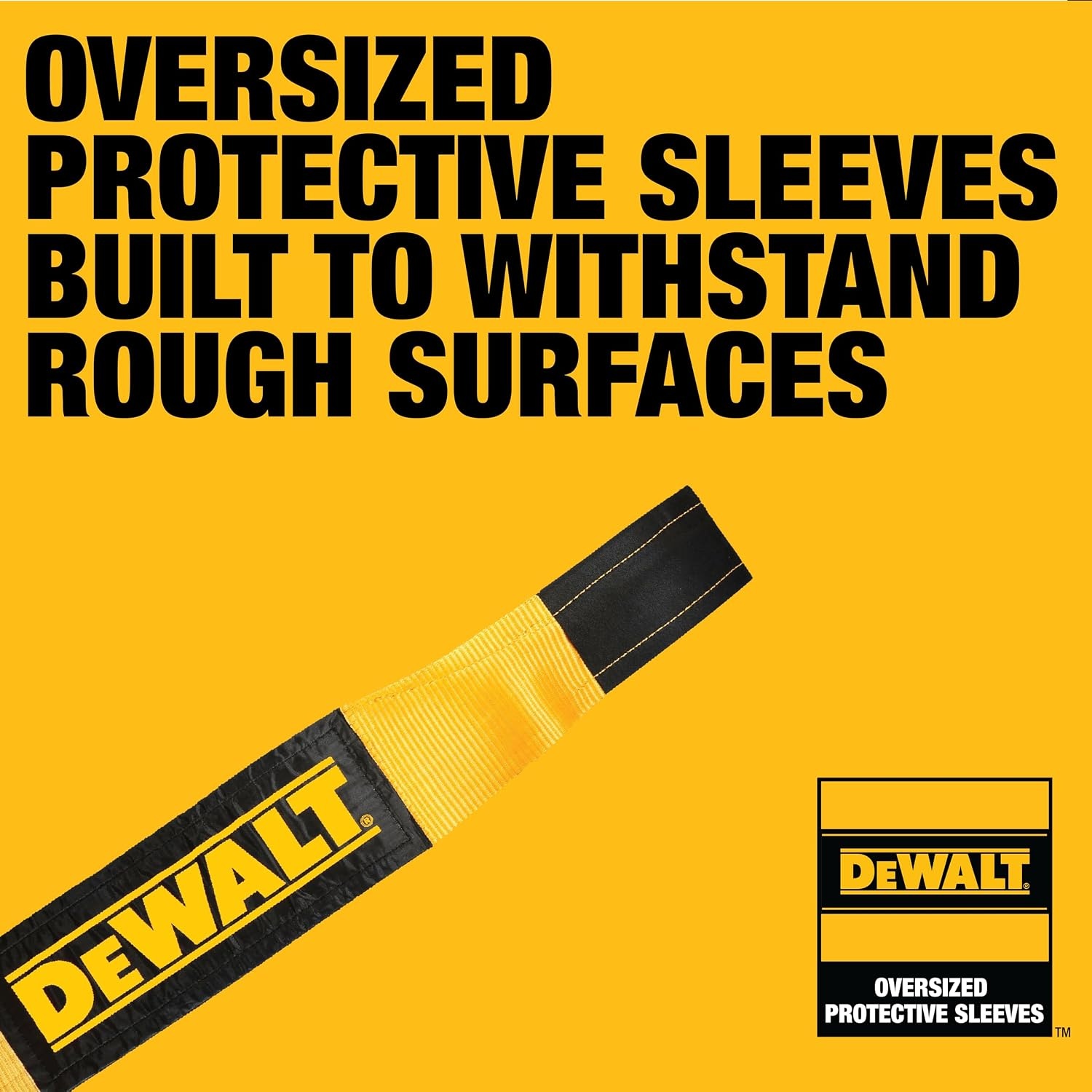image:imageDEWALT 650150000 lbs Tow amp Recovery Strap with Reinforced Looped Ends 4Ply Weather amp WearResistant StrapOversized Wear Guards Recover SemisConstruction VehiclesMotorhomes From Tough Terrain6x 50