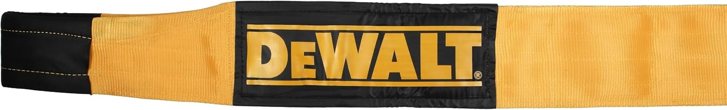 image:imageDEWALT 650150000 lbs Tow amp Recovery Strap with Reinforced Looped Ends 4Ply Weather amp WearResistant StrapOversized Wear Guards Recover SemisConstruction VehiclesMotorhomes From Tough Terrain8 x 30