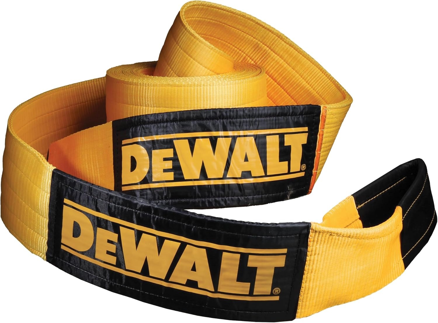 image:imageDEWALT 650150000 lbs Tow amp Recovery Strap with Reinforced Looped Ends 4Ply Weather amp WearResistant StrapOversized Wear Guards Recover SemisConstruction VehiclesMotorhomes From Tough Terrain6x 50