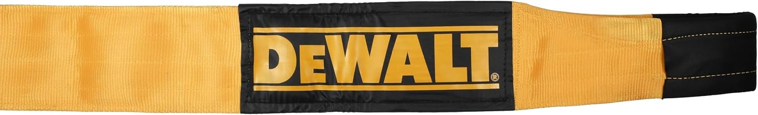 image:imageDEWALT 650150000 lbs Tow amp Recovery Strap with Reinforced Looped Ends 4Ply Weather amp WearResistant StrapOversized Wear Guards Recover SemisConstruction VehiclesMotorhomes From Tough Terrain8 x 30